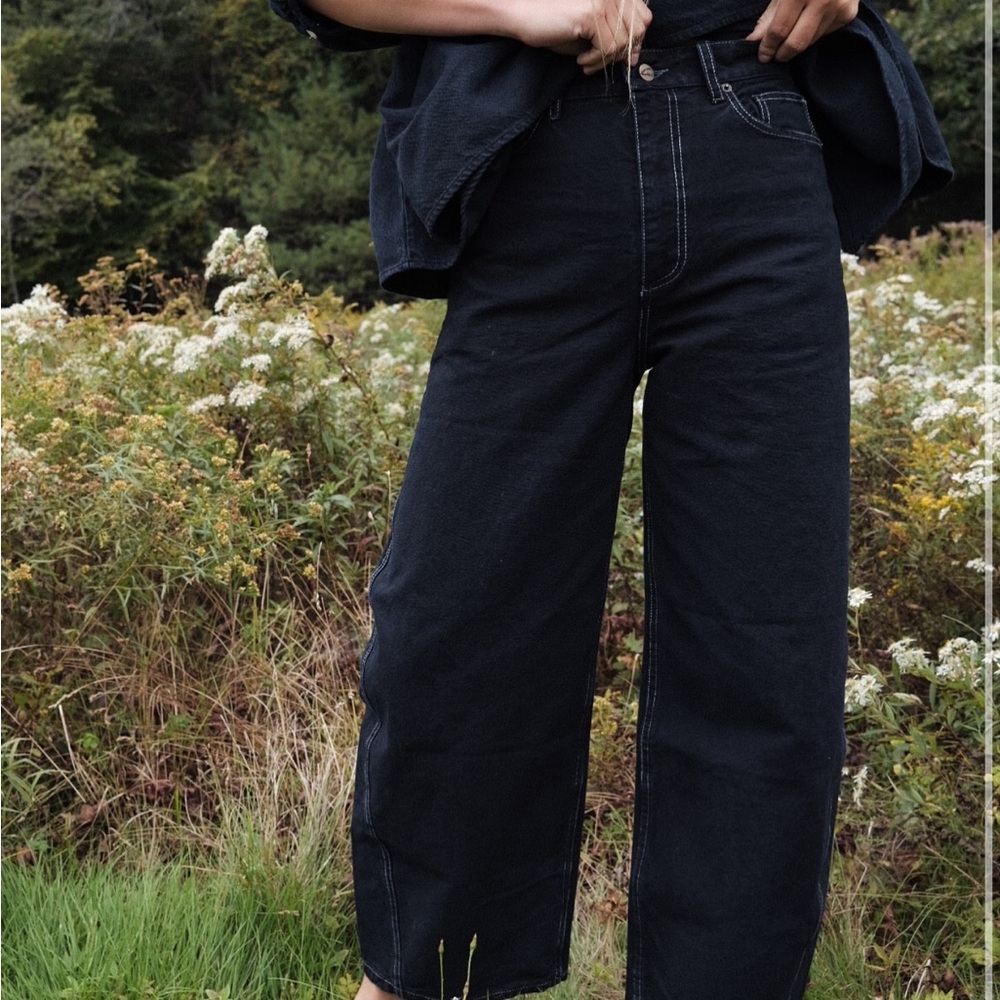 Rudy Jude Canvas Roper Jean— Black Indigo custom inseam 26” (size 2)